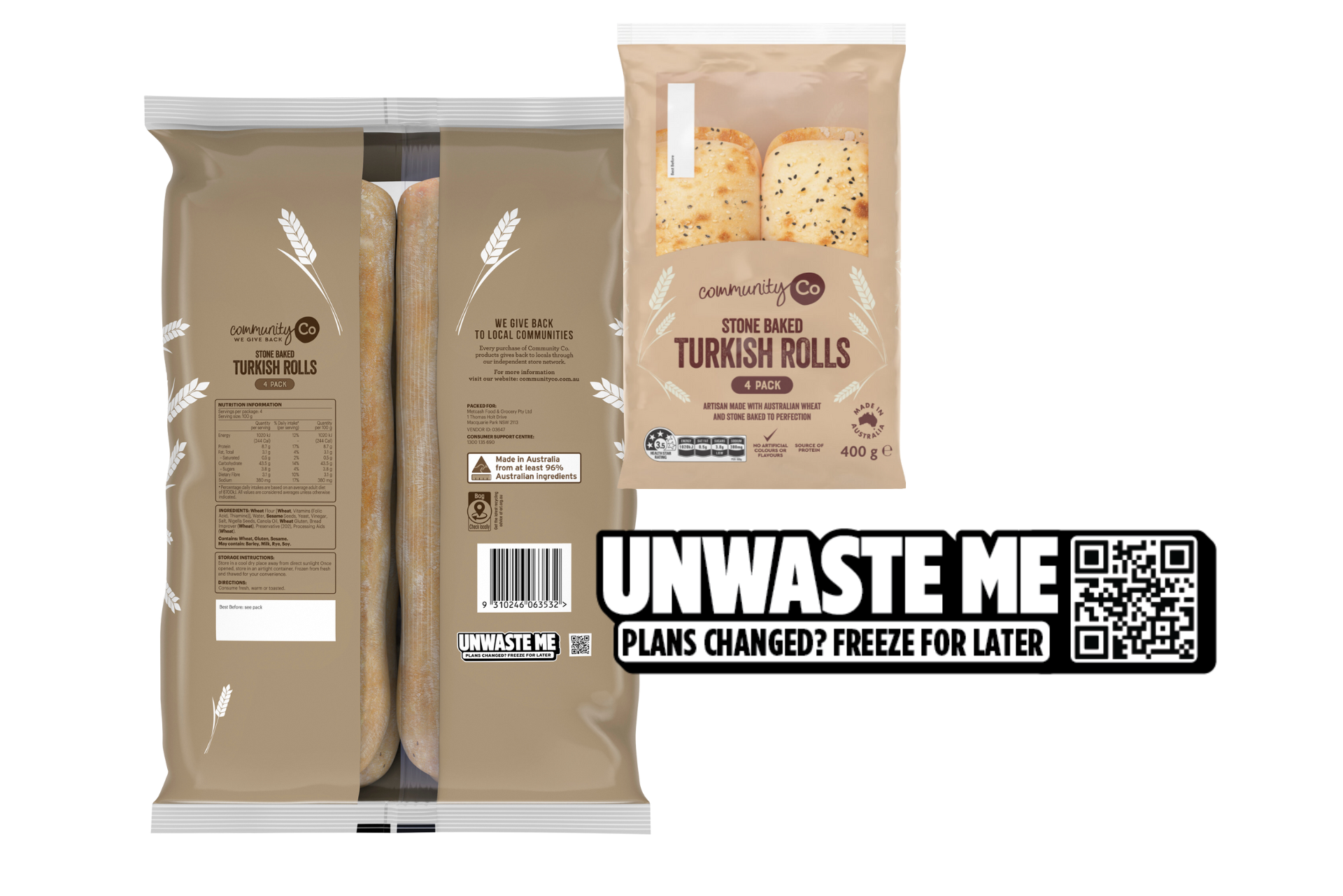 IGA Turkish Bread. Plans changed? Freeze for Later